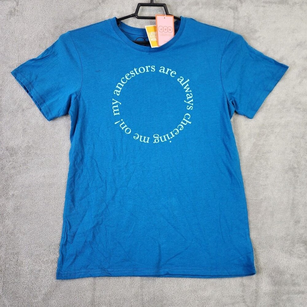 Unisex JZD Blue Ancestors Shirt Short Sleeve Latino Heritage Month Size S